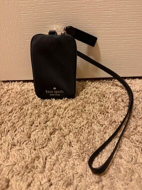 kate spade Black Wristlet Card & Key Holder